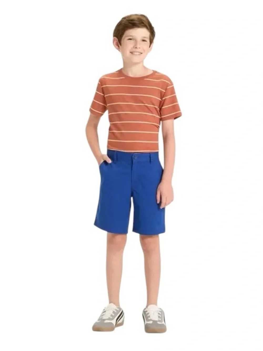 Cat & Jack Flat Front Chino Shorts w/ Adjustable Waist Band